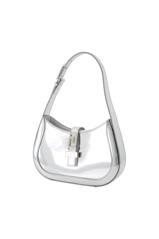 Small Schultertasche - Versace - Leder - Silber