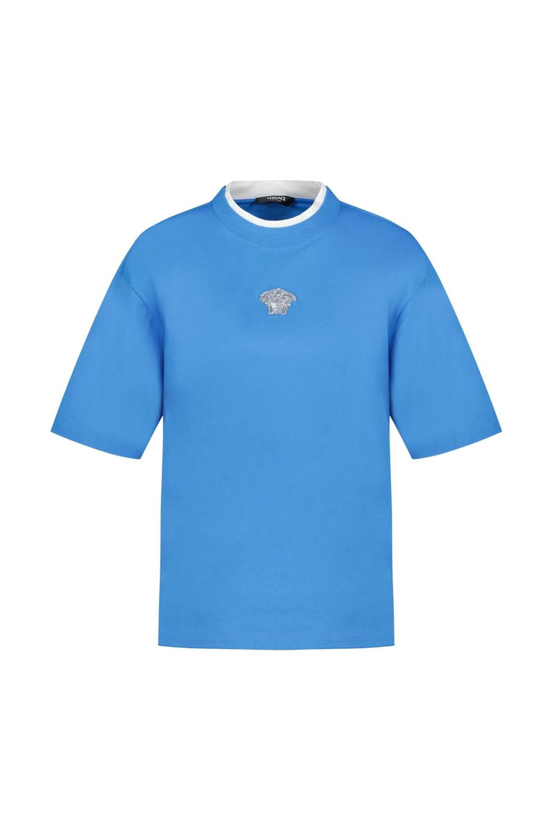Medusa T-Shirt - Versace - Baumwolle - Blau
