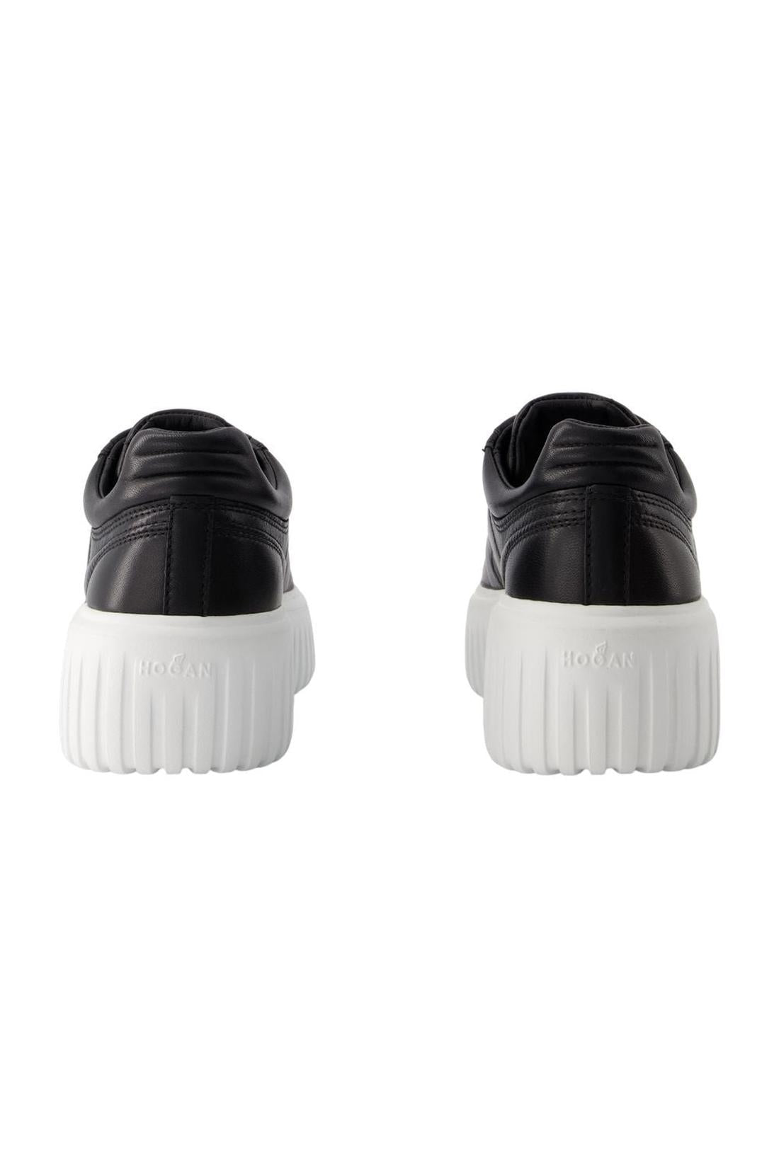 Sneakers H-Stripes Allacciato - Hogan - Leder - Schwarz