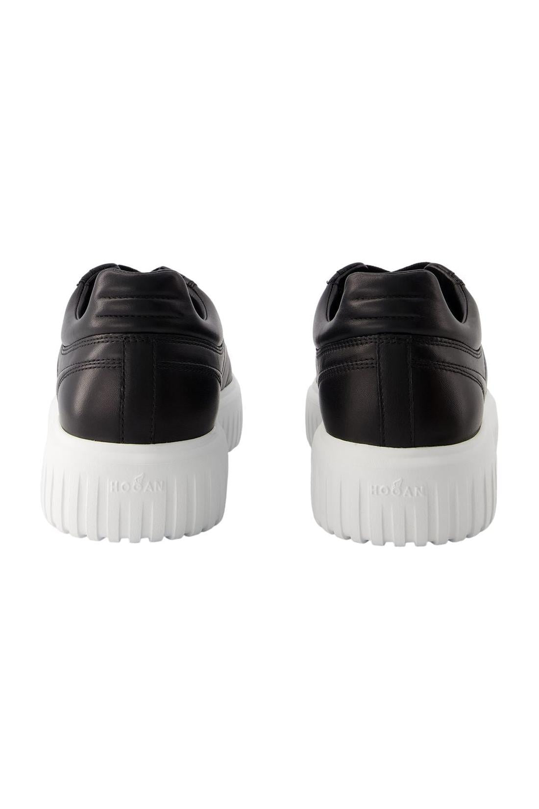 Sneakers H-Stripes Allacciato - Hogan - Leder - Schwarz