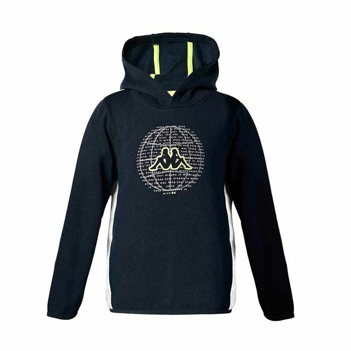 Kappa Benno Kinder-Trainingsanzug mit Kapuze in Schwarz