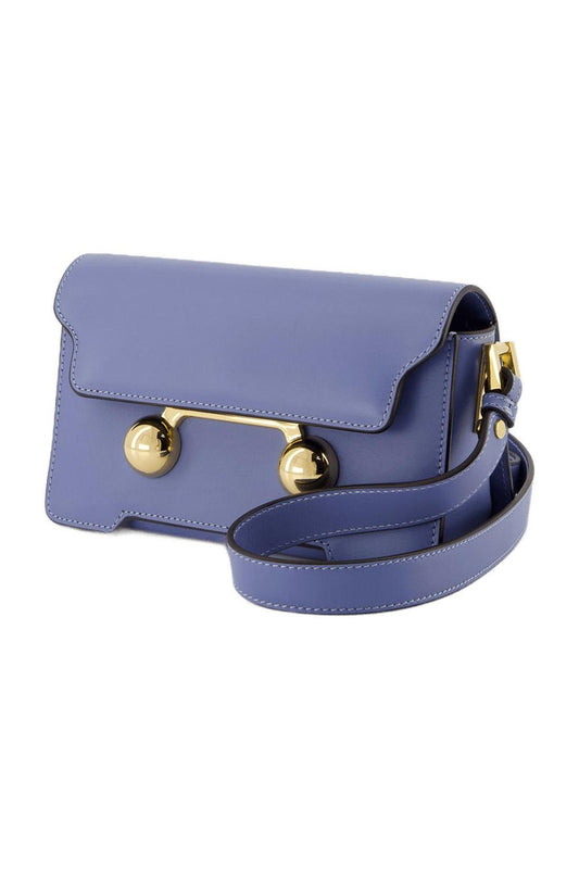 Mini-Schultertasche - Marni - Leder - Blau