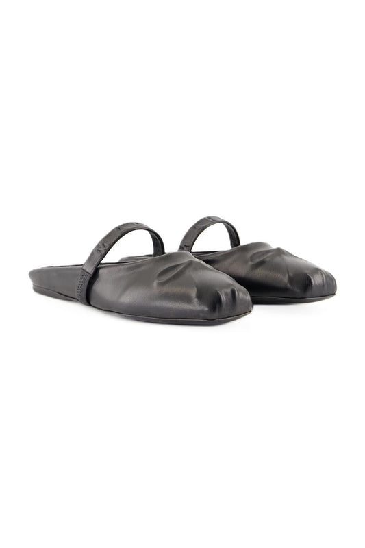 Pantoletten - Marni - Leder - Schwarz