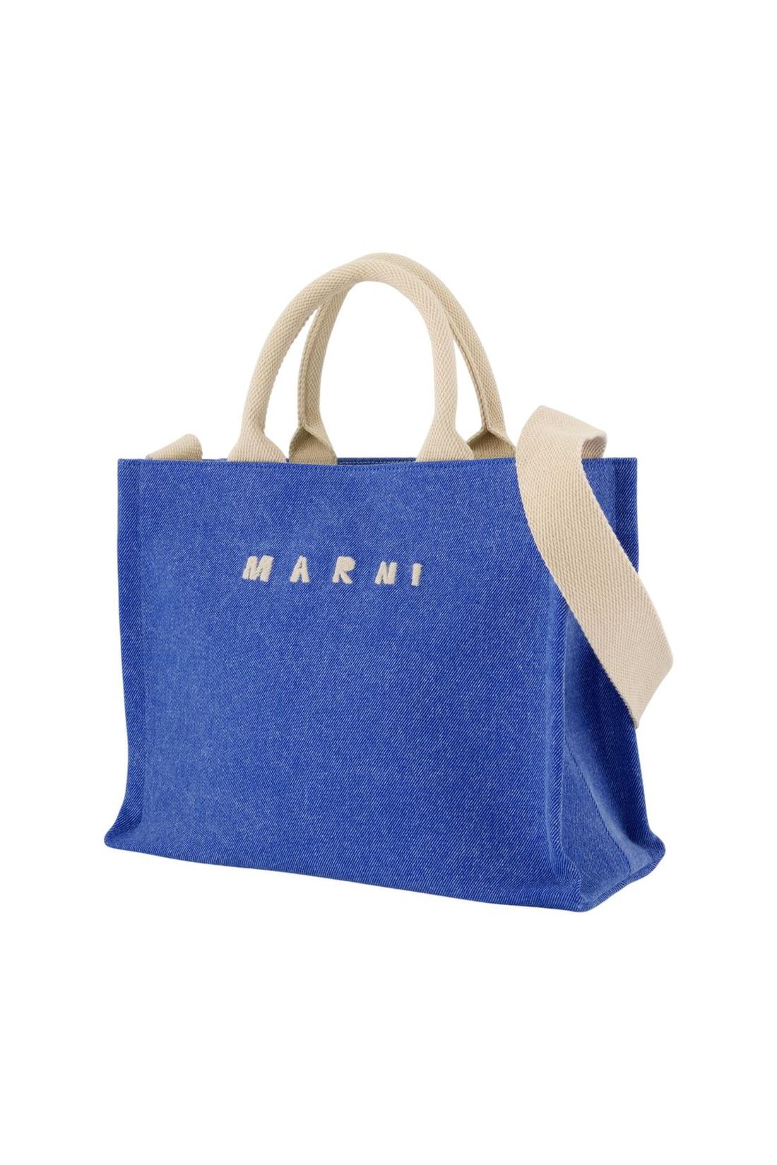 Small Schultertasche - Marni - Baumwolle - Blau