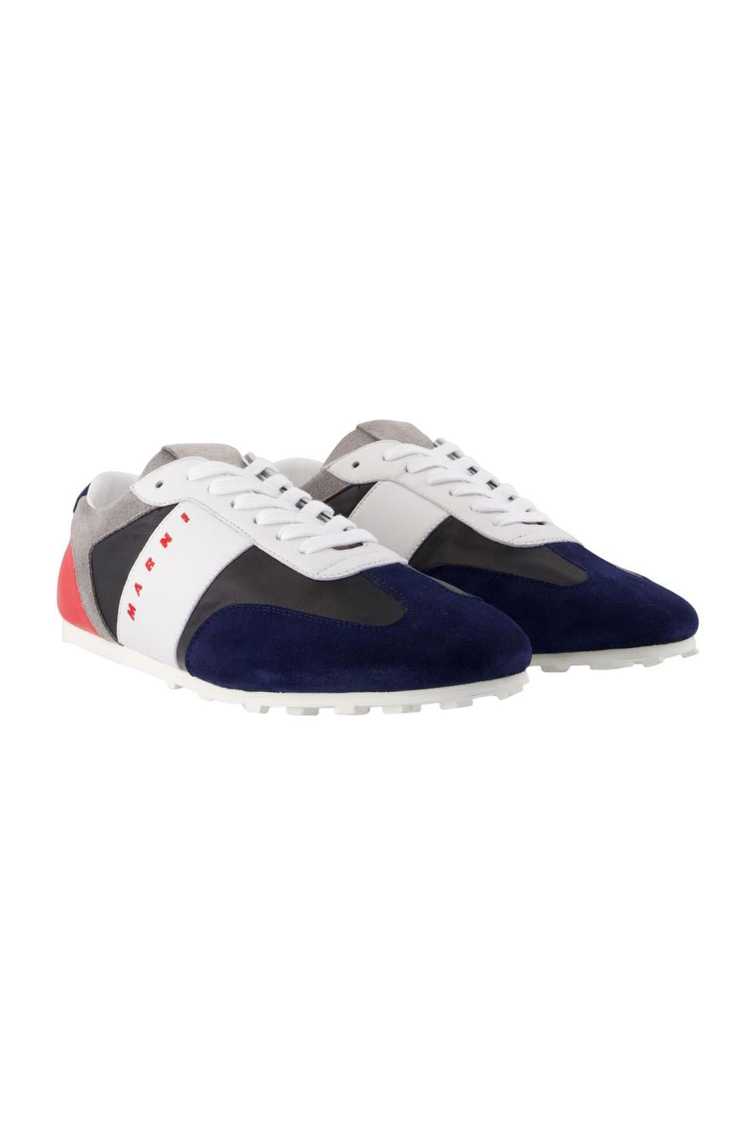 Sneakers - Marni - Leder - Blau