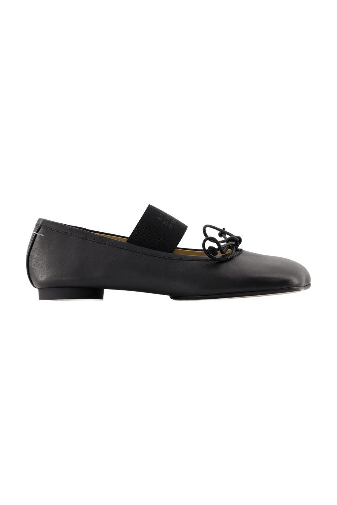 Ballerinas - Mm6 Maison Margiela - Black - Leather