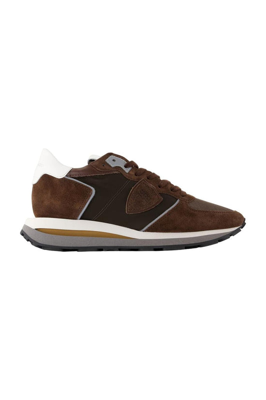 Sneakers Tropez Haute Low - Philippe Model - Leder - Braun