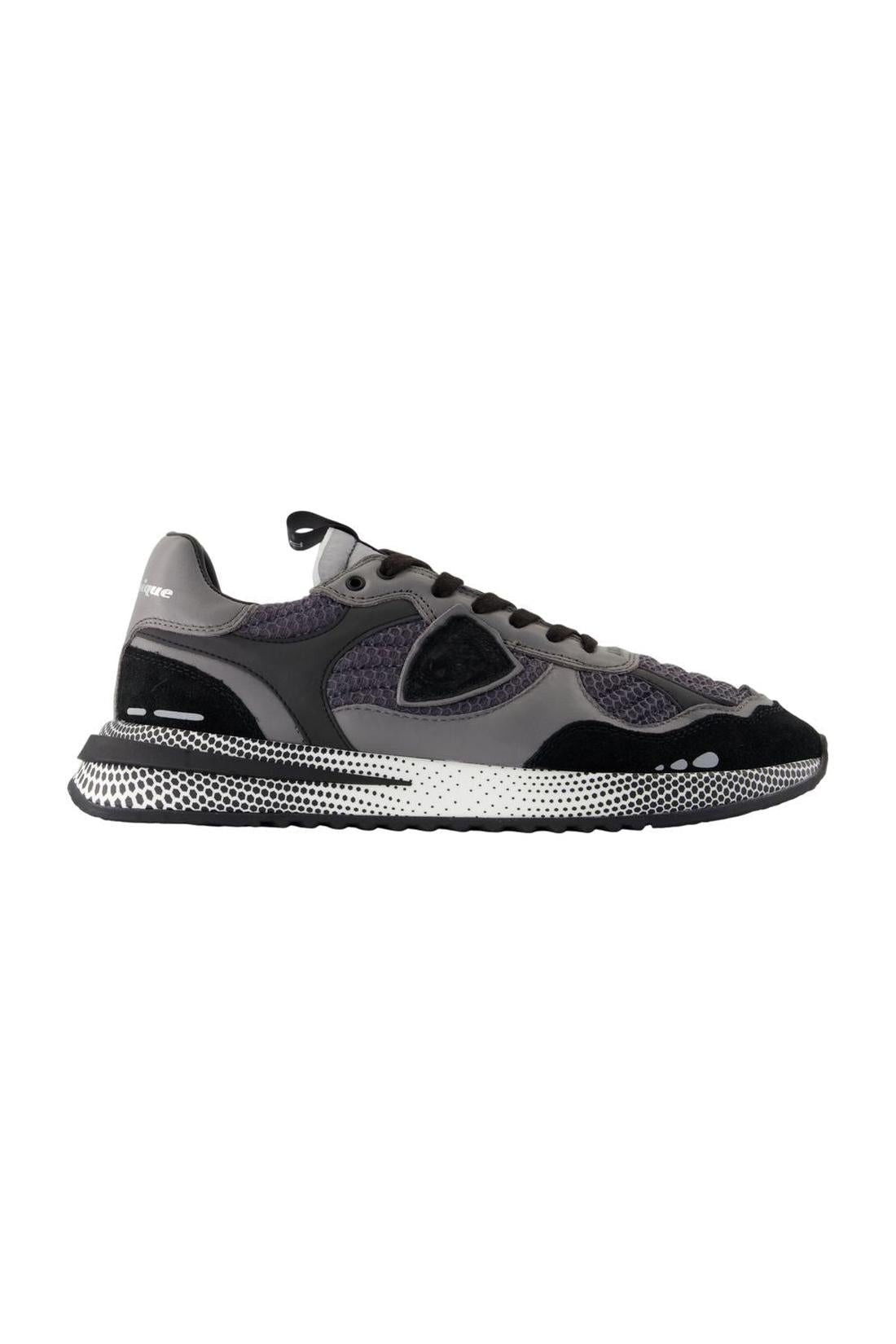 Sneakers Olympique Low - Philippe Model - Leder - Schwarz