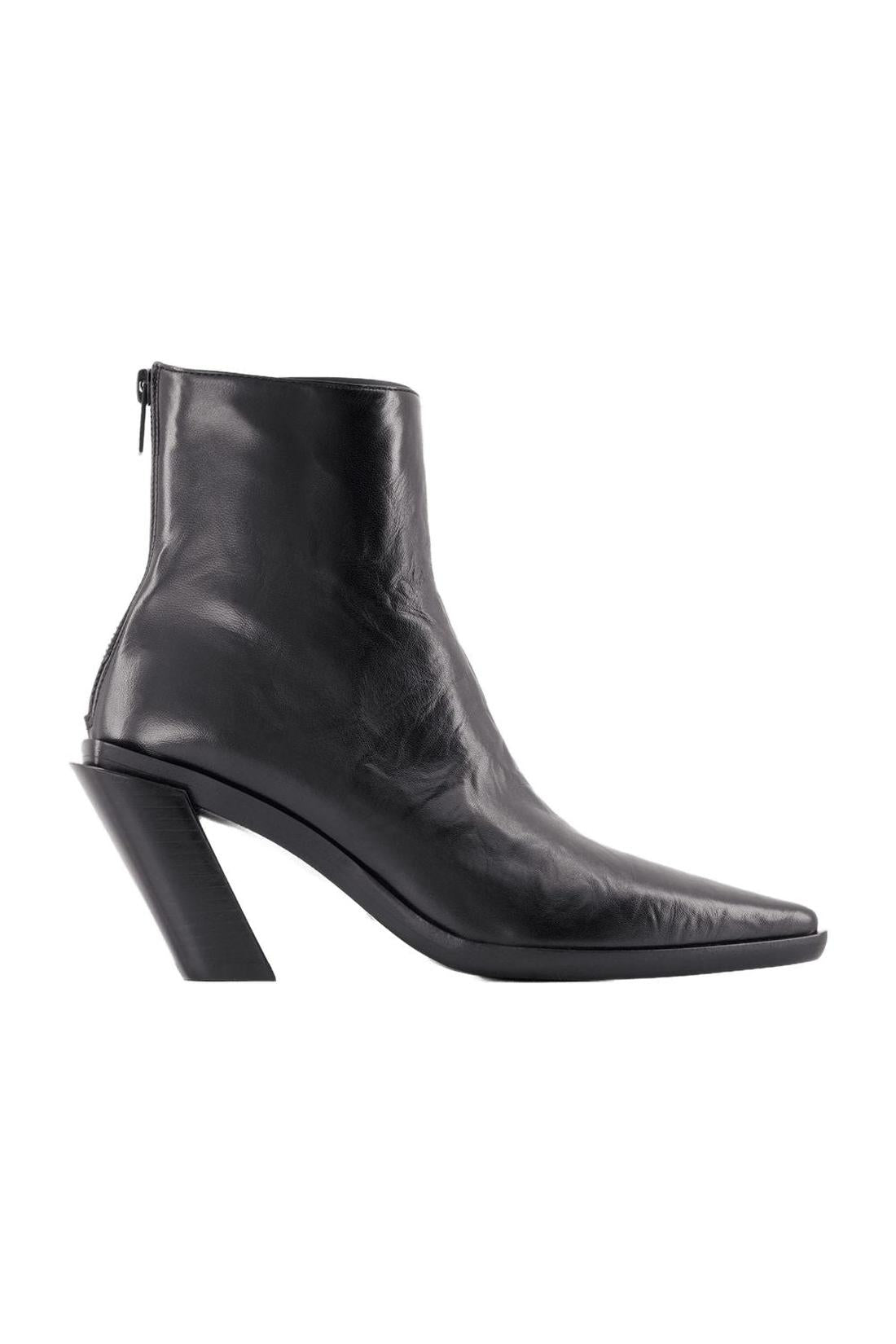 Florentine Ankle Boots - Ann Demeulemeester - Black - Leather