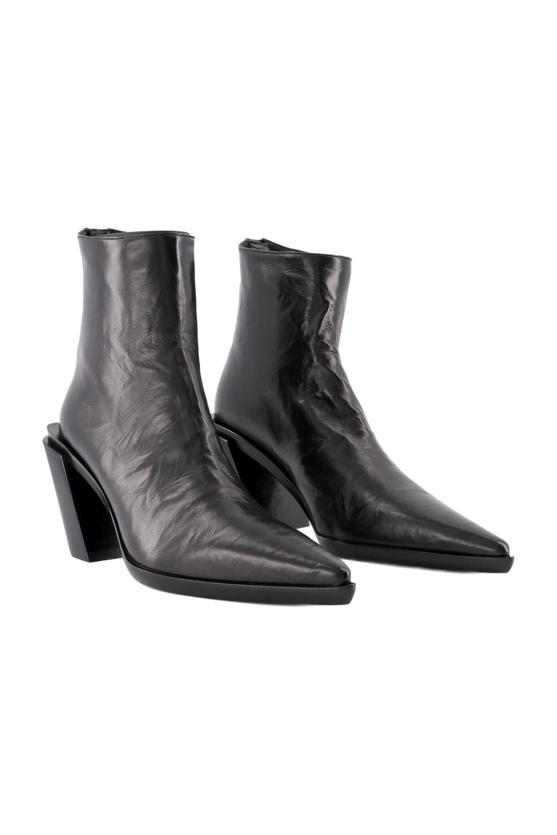 Florentine Ankle Boots - Ann Demeulemeester - Black - Leather