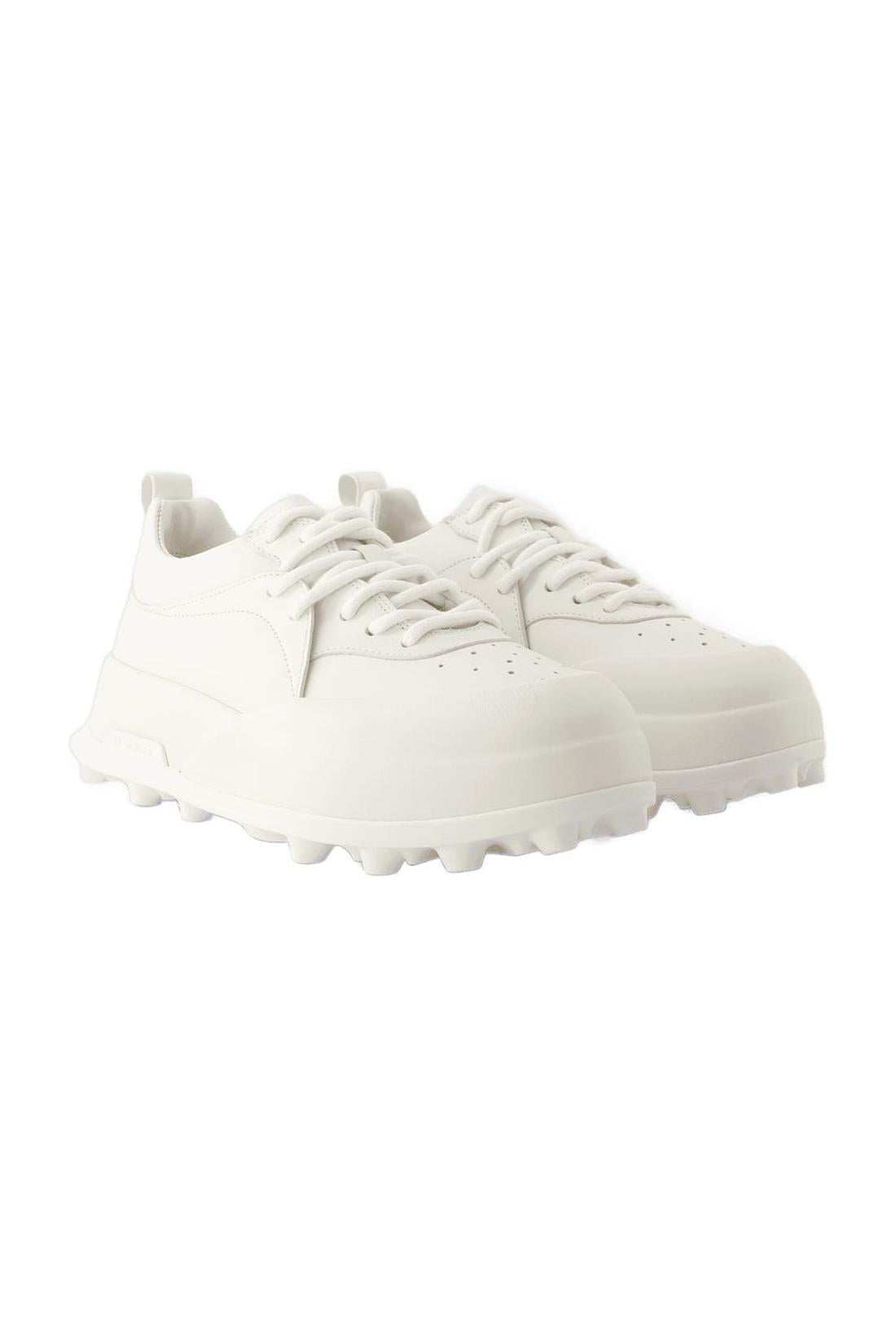 Sneakers Jil Sander - Leder - Porzellan