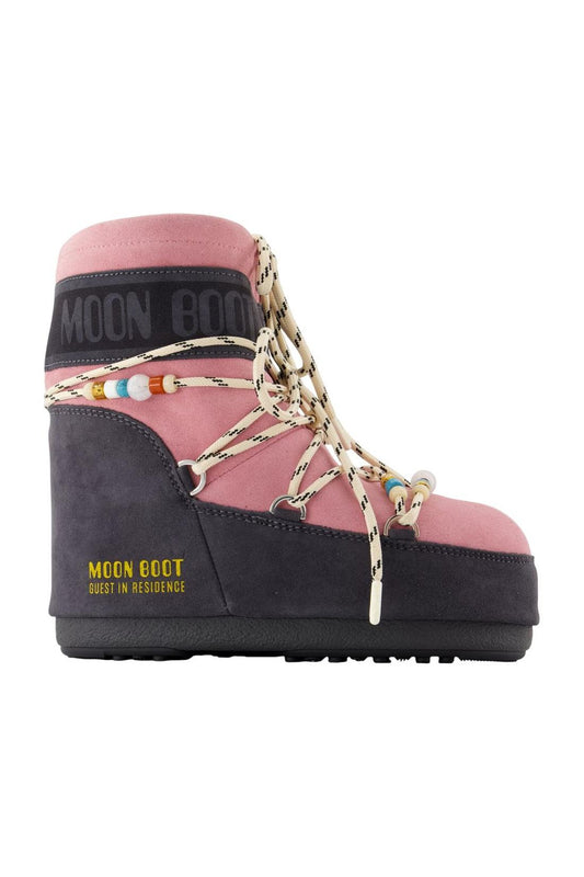 Ankle Boots Mb X Gir Icon Low - Moon Boot - Leder - Pink