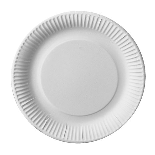 29 50 plates, cardboard "pure" round - white