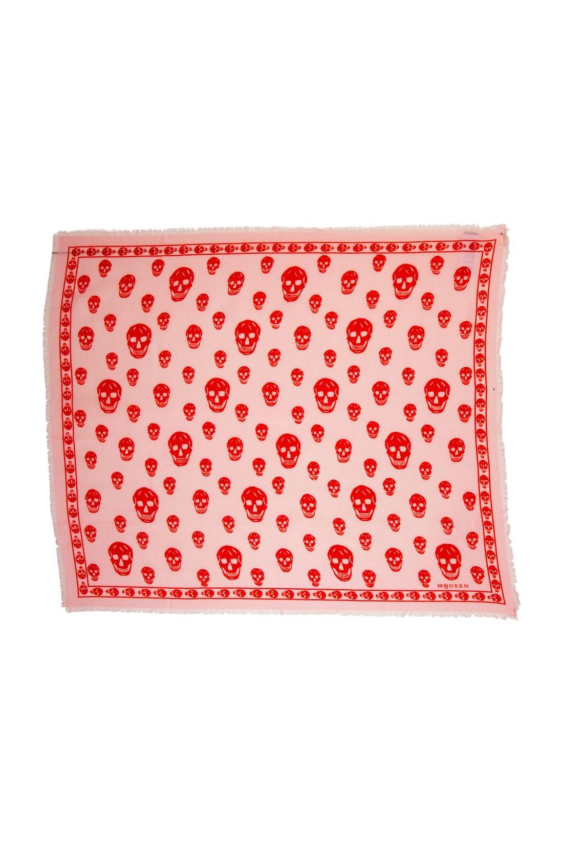 Schal Skull - Alexander McQueen - Seide - Rosa