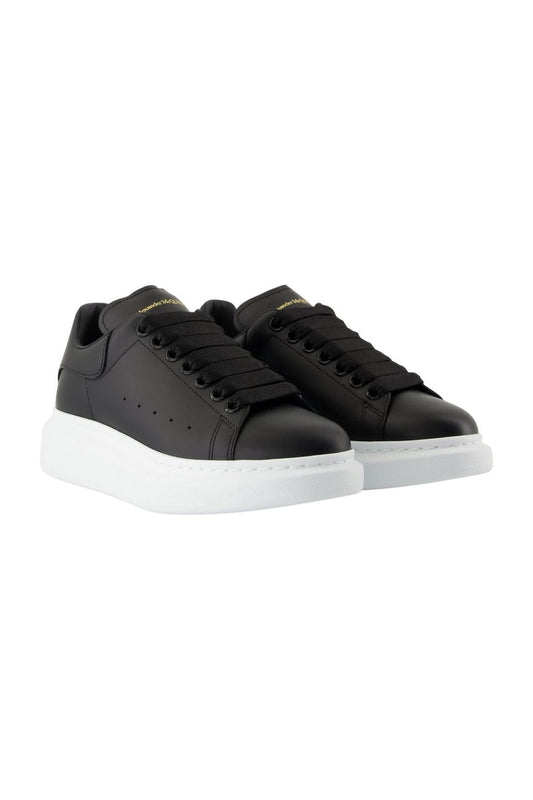 Oversized Sneakers - Alexander Mcqueen - Leder - Schwarz
