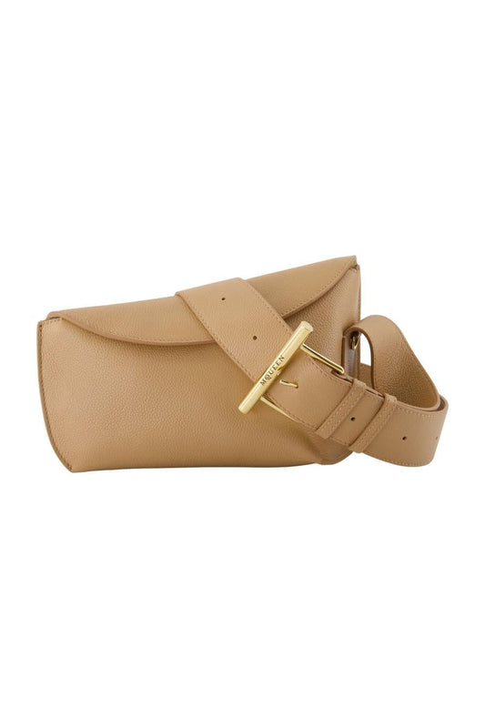 T-Bar Sling Schultertasche - Alexander McQueen - Leder - Beige