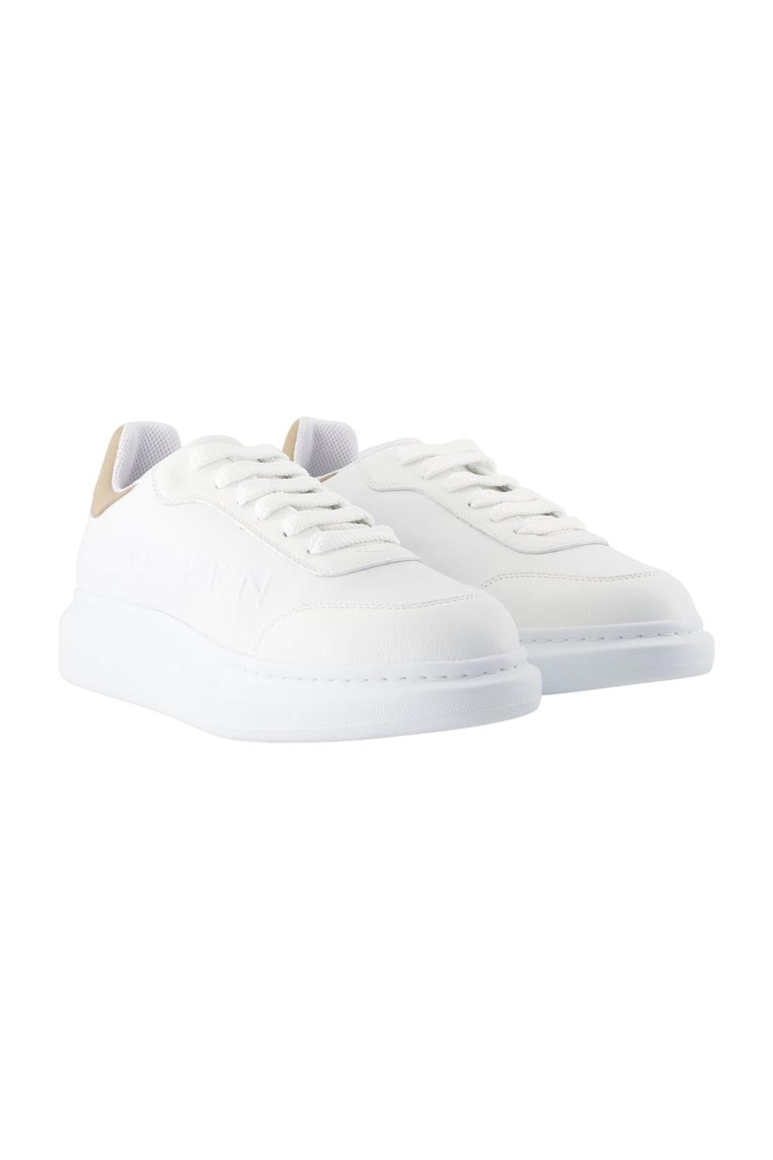 Oversized Sneakers - Alexander McQueen - Leder - Beige