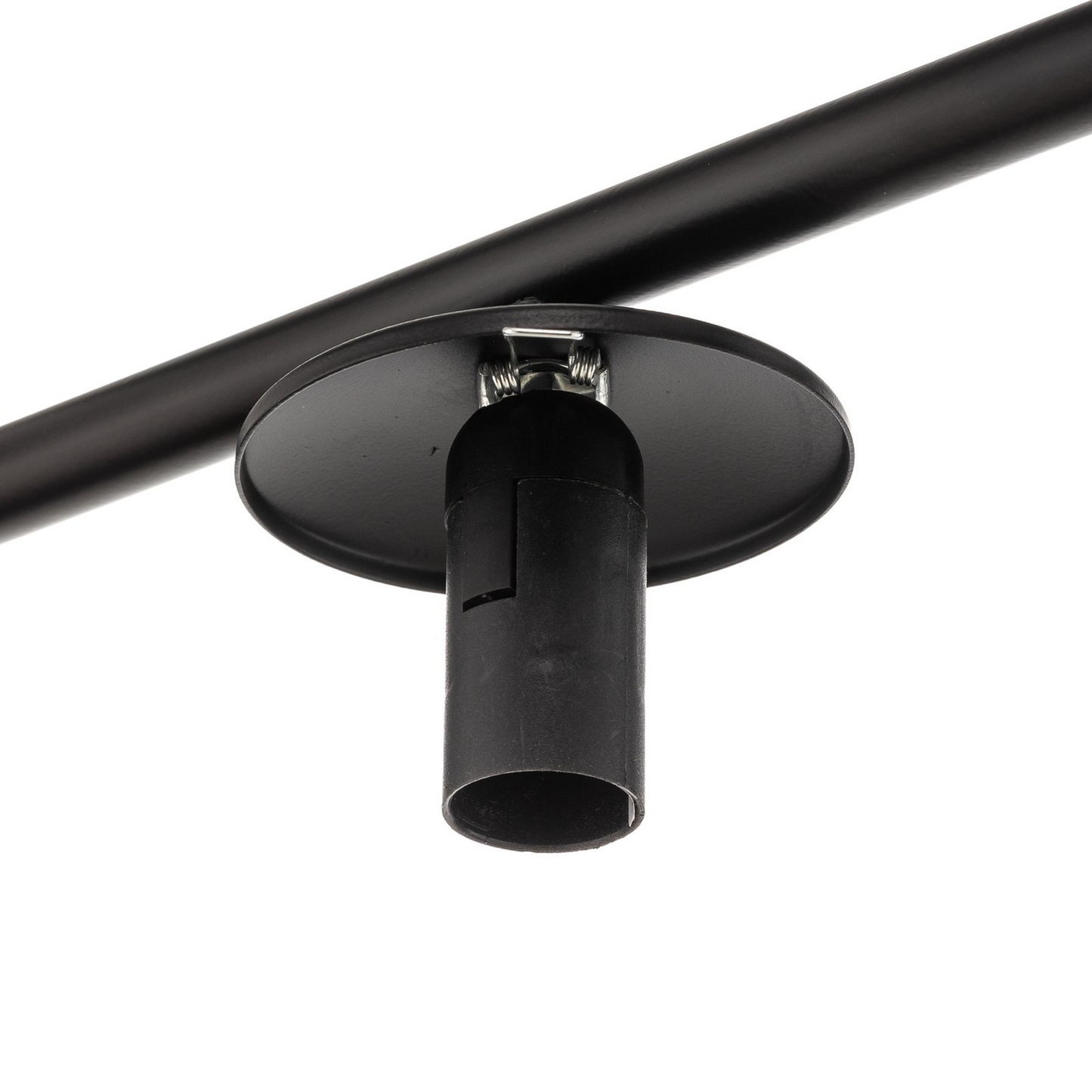 B-flokks Euluna loftlampi, loftljós, lampi, ljós Kabo, 1 armur, svartur, fjögurra ljósa 