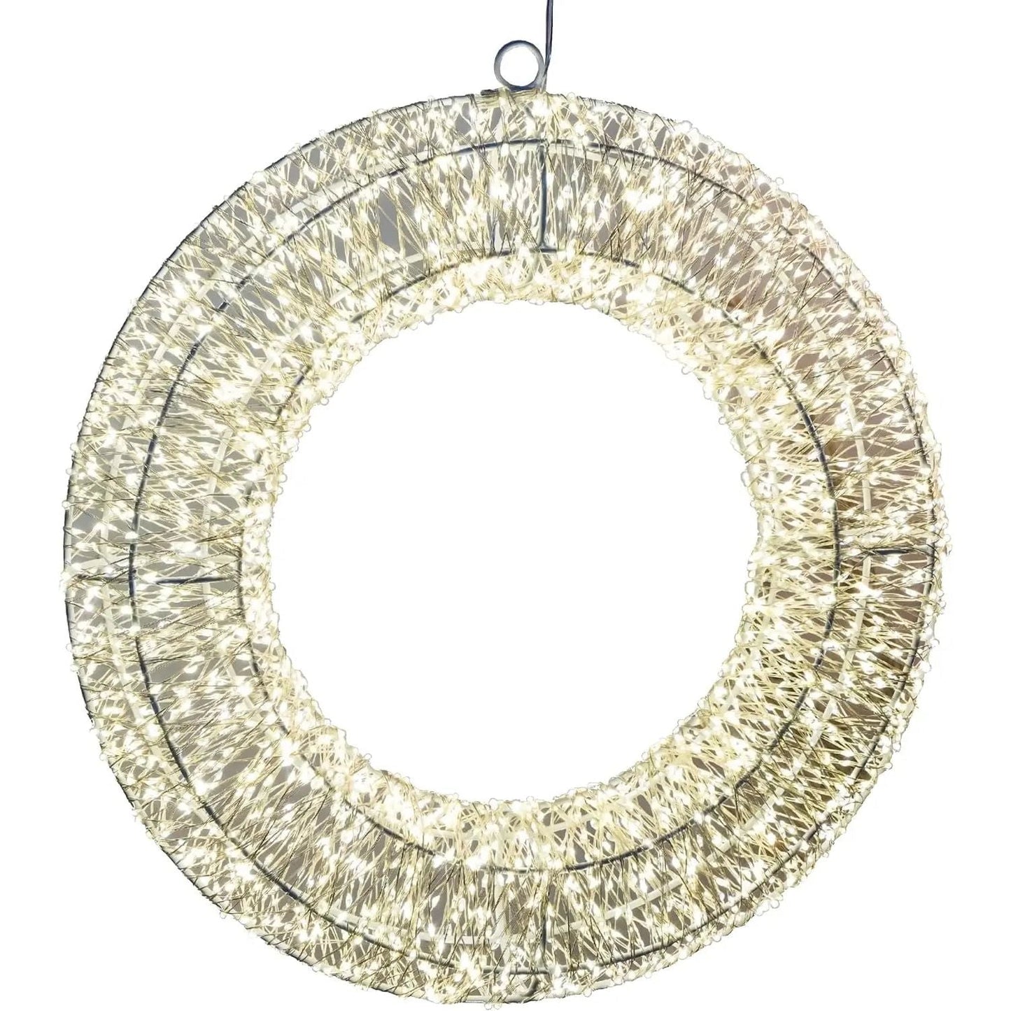 Kranz LED Timer Weihnachtskranz Türkranz Weihnachtsdeko warmweiß in&outdoor 38cm