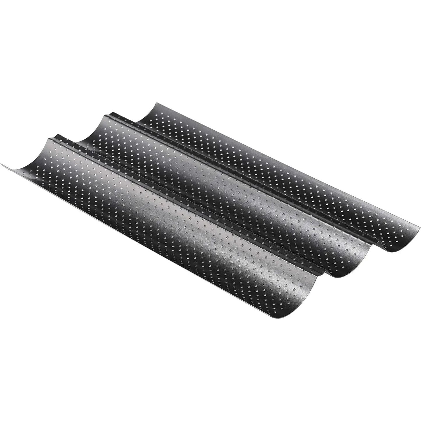 Baguette Baguetteform Blech für 3 Baguettes antihaft beschichtet Baguetteblech