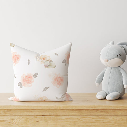 "Blumenhase" Kinder Dekokissen