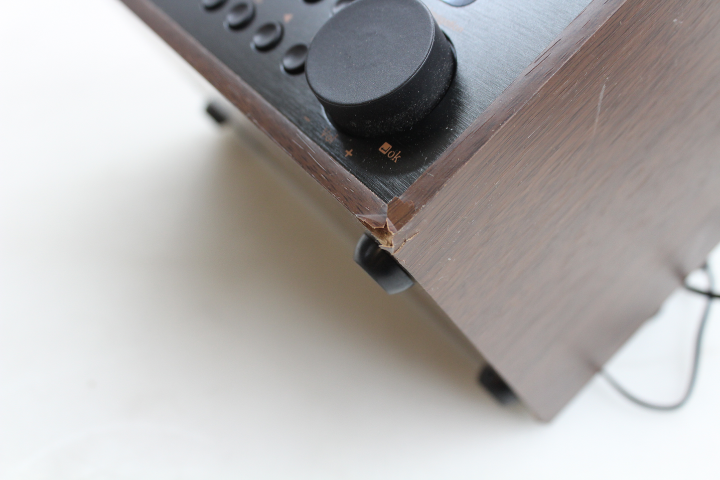 B-lager Auna silfur/svartur Star Mini netútvarp, valhnetuviður, DAB+ Sjá texta og myndir