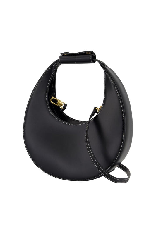 Mini Moon Handtasche - Staud - Leder - Schwarz
