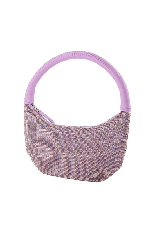 Pepper Crystal  Hobo Bag - Staud - Lilac - Strass