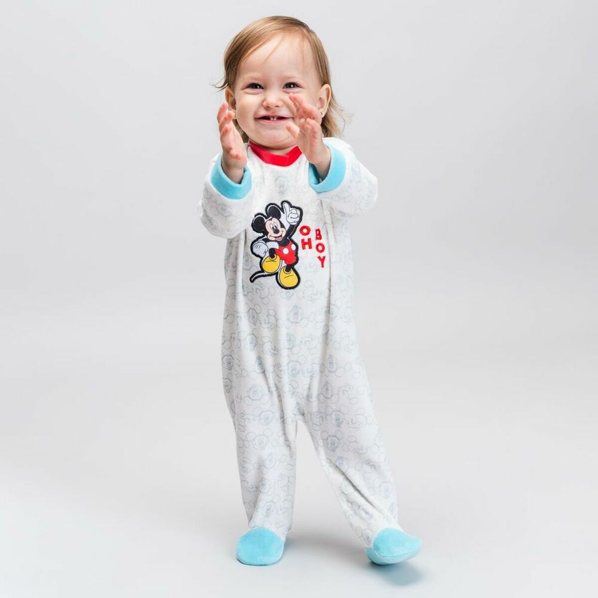 Langärmeliger Micky Maus Strampler – Ein tägliches Abenteuer in Disney-Magie