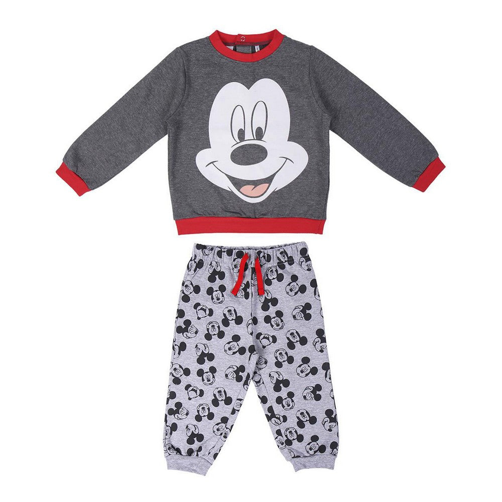 Mickey Mouse Baby-Trainingsanzug in Grau