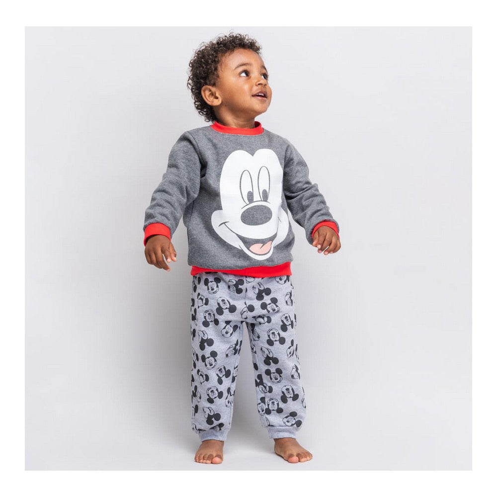 Mickey Mouse Baby-Trainingsanzug in Grau