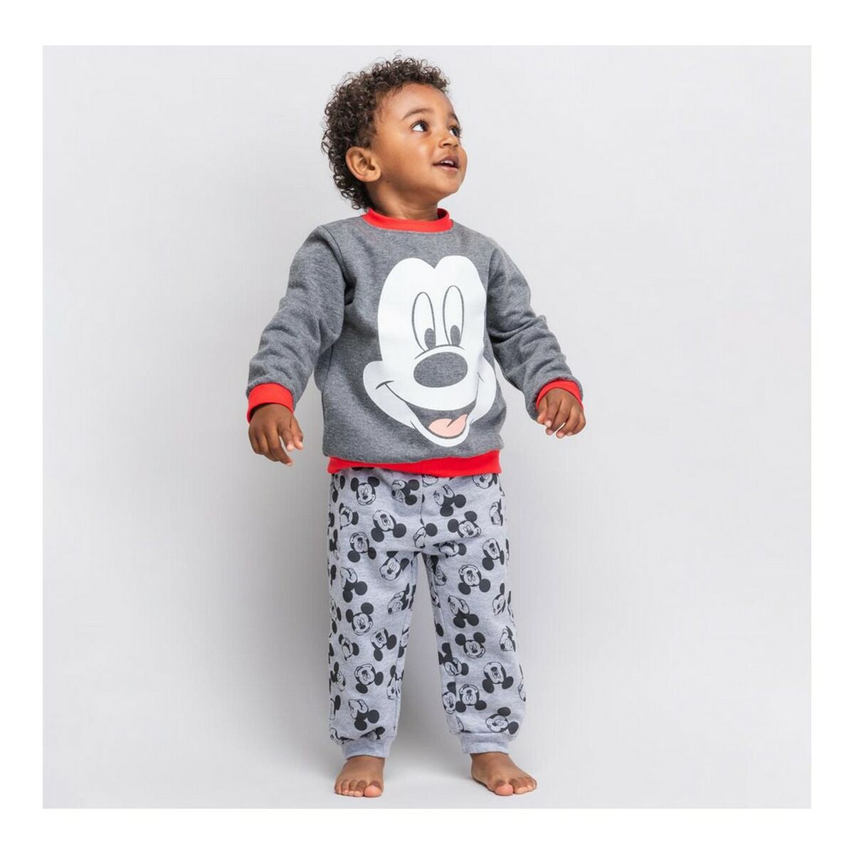 Mickey Mouse Baby-Trainingsanzug in Grau