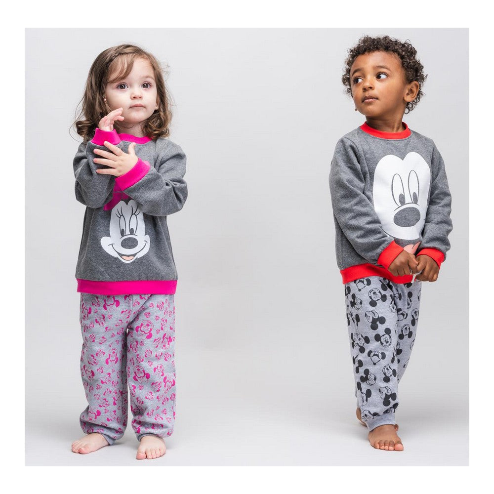 Mickey Mouse Baby-Trainingsanzug in Grau