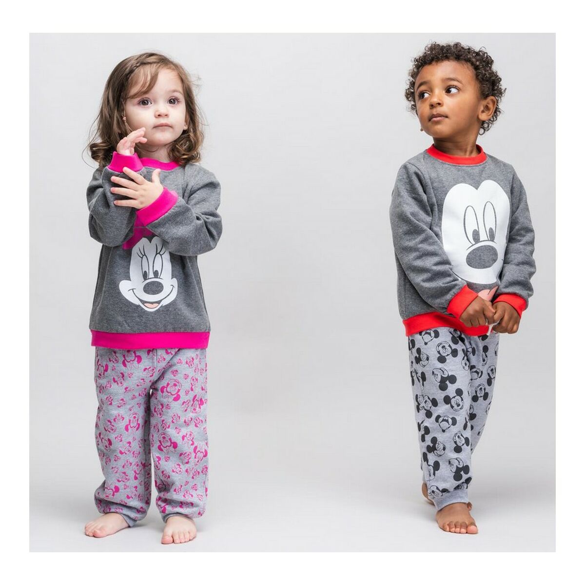 Mickey Mouse Baby-Trainingsanzug in Grau