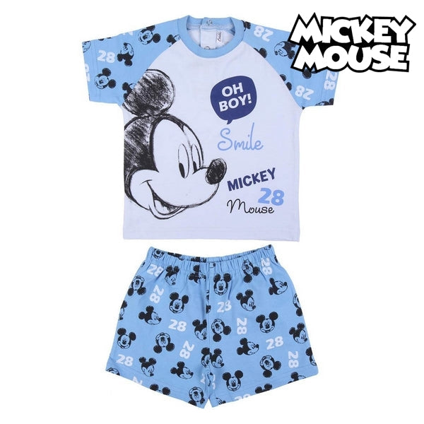 Kinderpyjama Mickey Mouse in Blau