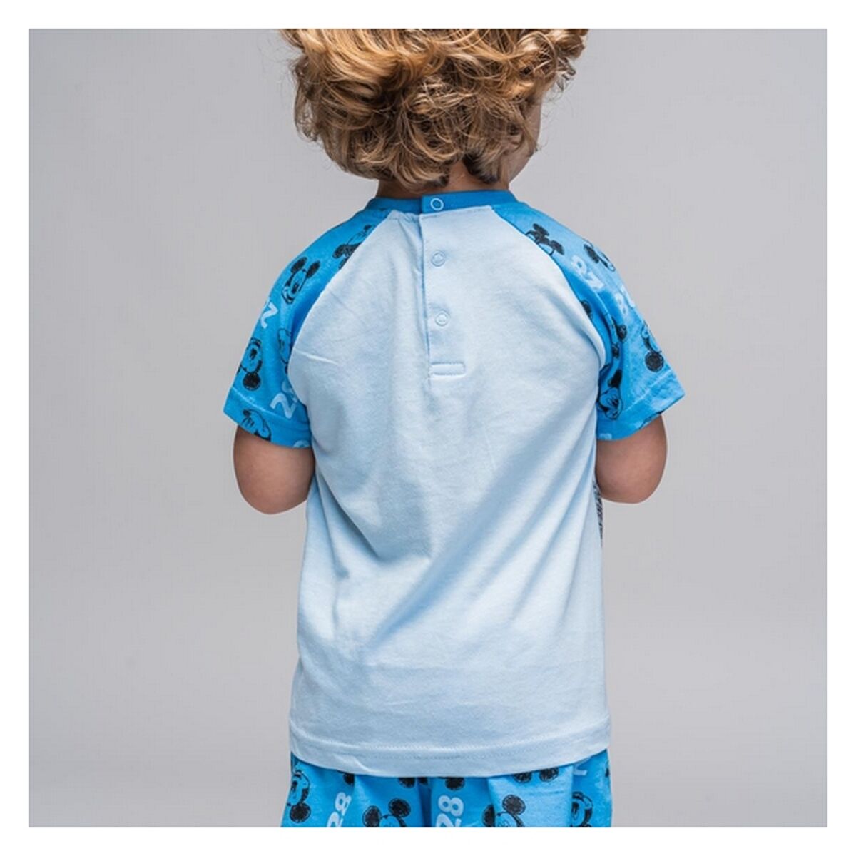 Kinderpyjama Mickey Mouse in Blau
