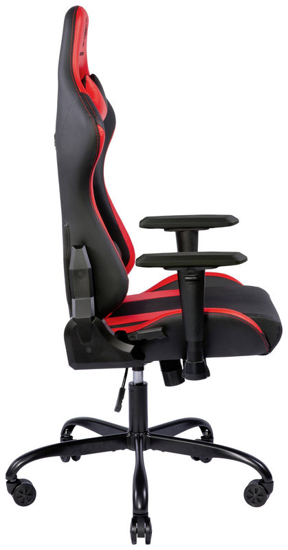 B-lager Deltaco Gam 096 R Gaming Chair Svartur Rauður Húsgögn Skrifstofuhúsgögn Sjá texta