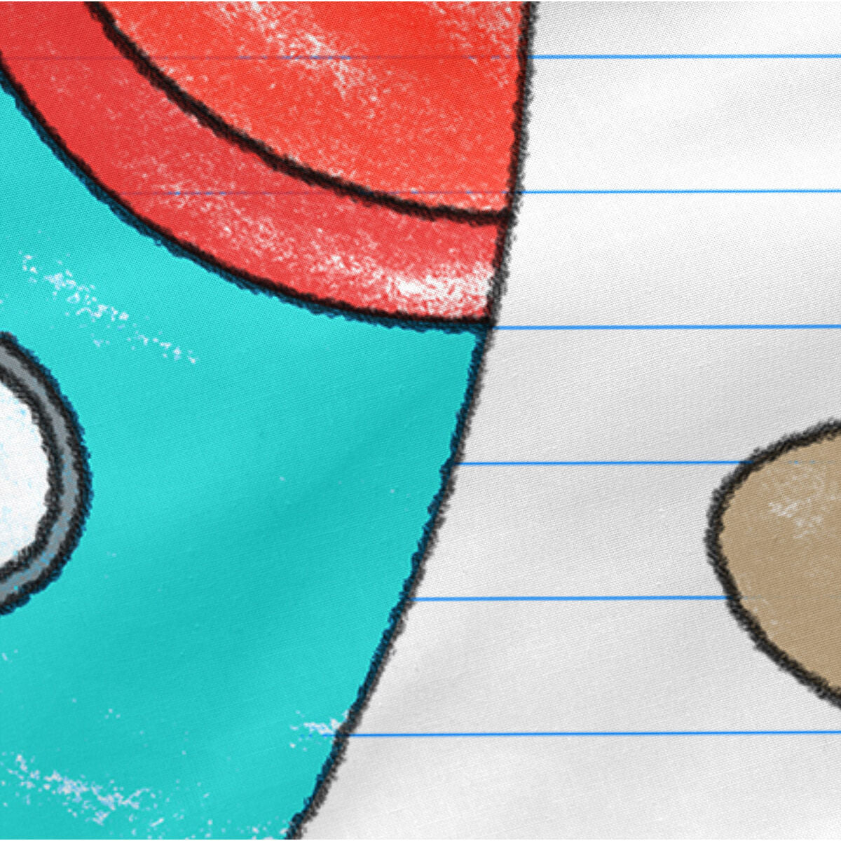 Bettbezug mit Füllung HappyFriday Mr Fox Space Rocket Weiß 105 x 200 cm