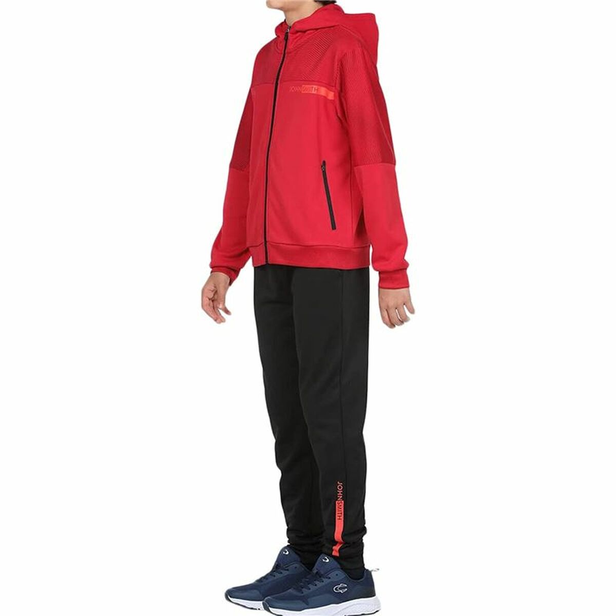 John Smith Kitts Kinder-Trainingsanzug in Rot und Schwarz