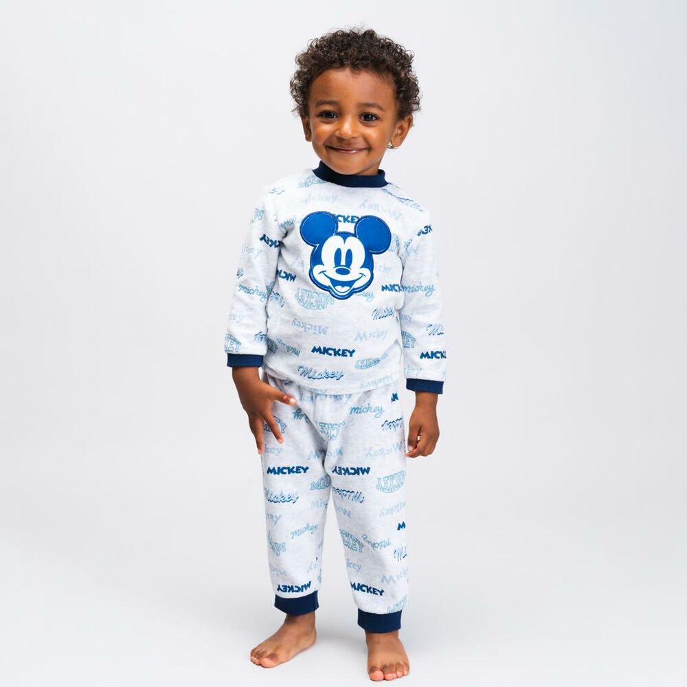 Kinderpyjama Mickey Mouse Grau