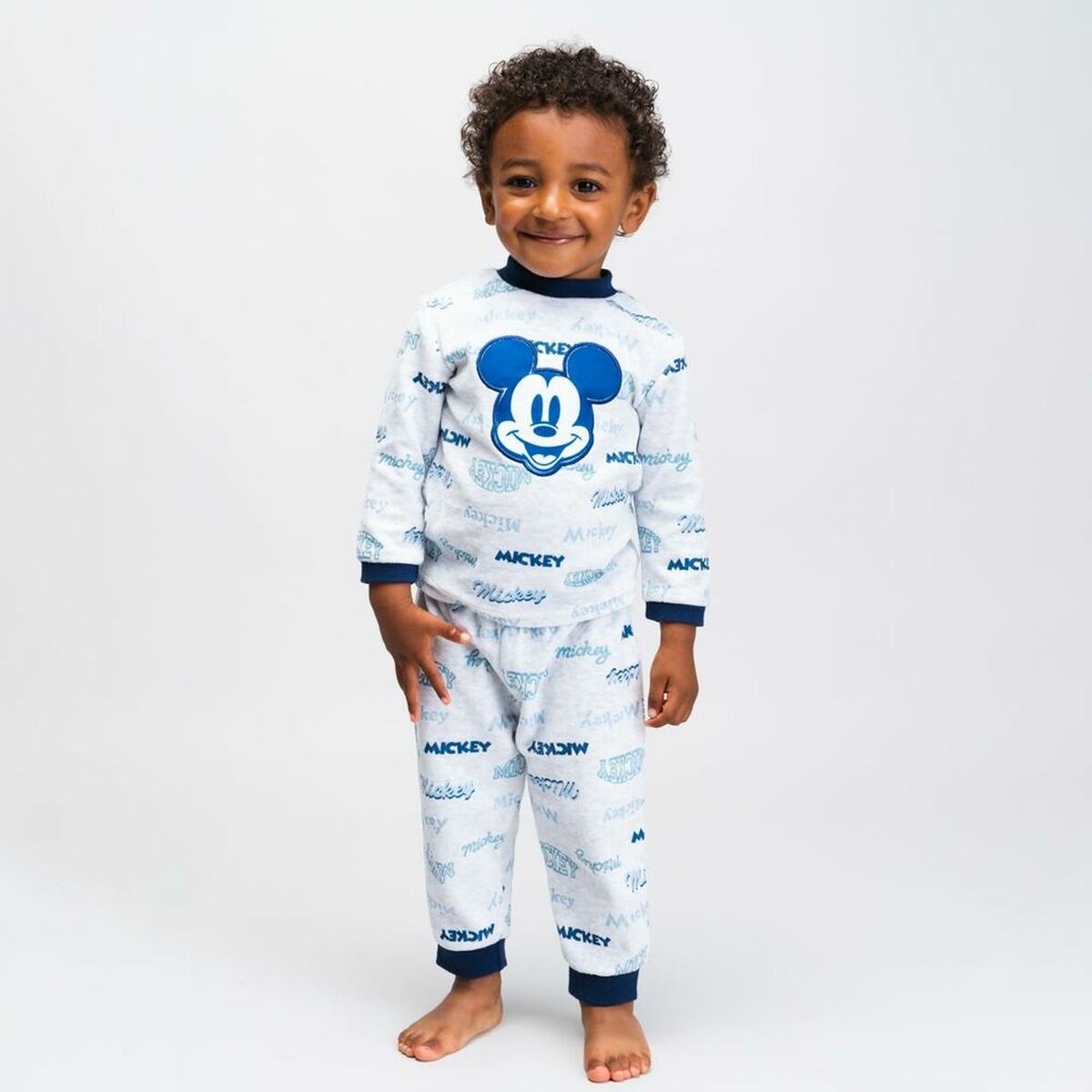 Kinderpyjama Mickey Mouse Grau