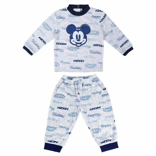 Kinderpyjama Mickey Mouse Grau
