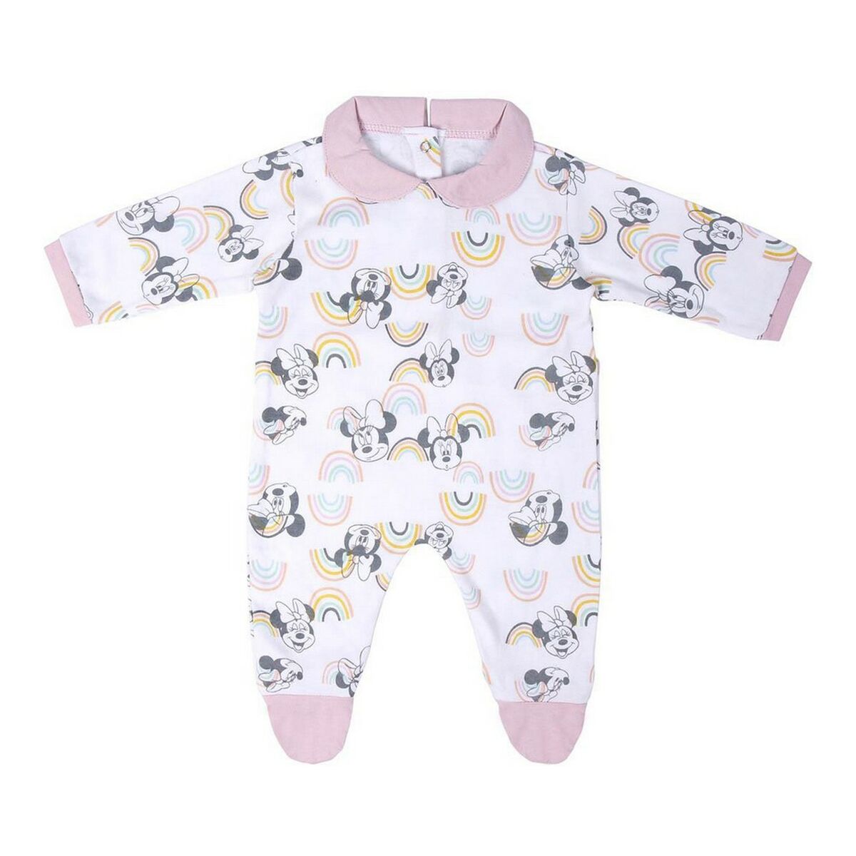 Langärmeliger Minnie Maus Strampler – Zauberhaftes Outfit für kleine Prinzessinnen