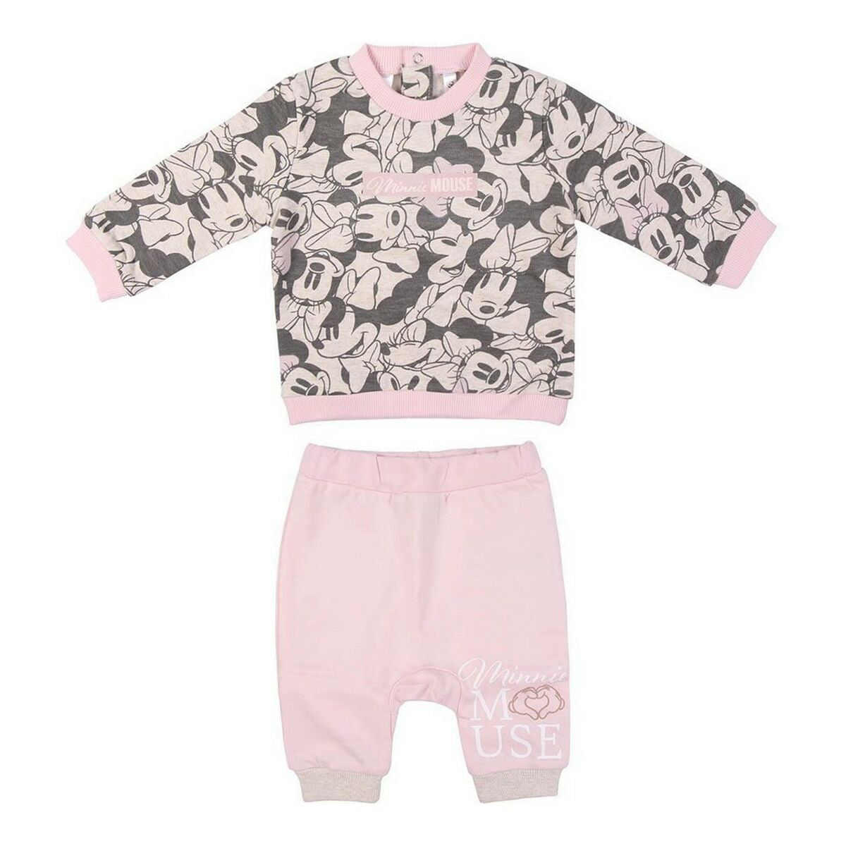 Baby-Tracksuit Minnie Mouse in Rosa