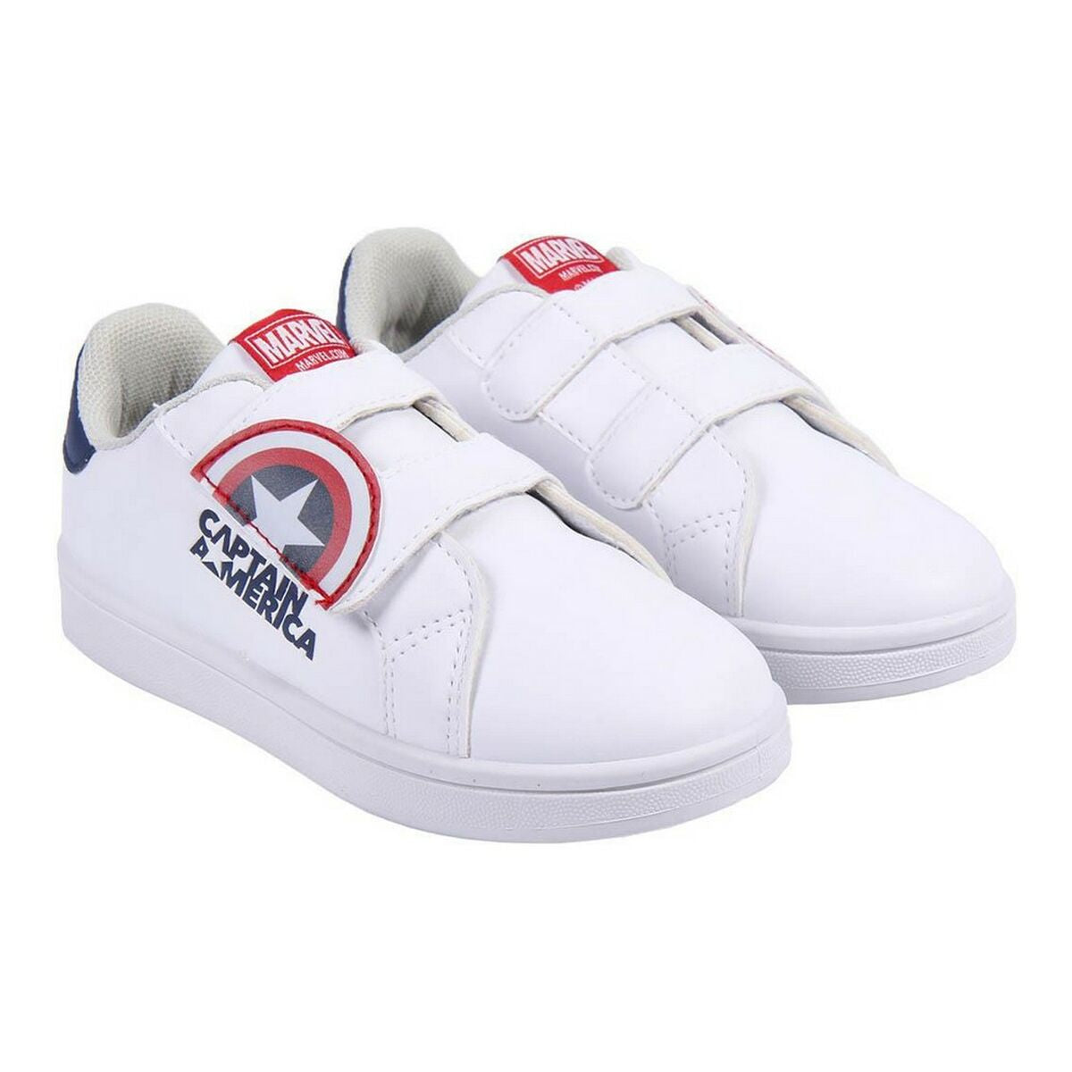 White Avengers sports shoes for kids - adventure with every step