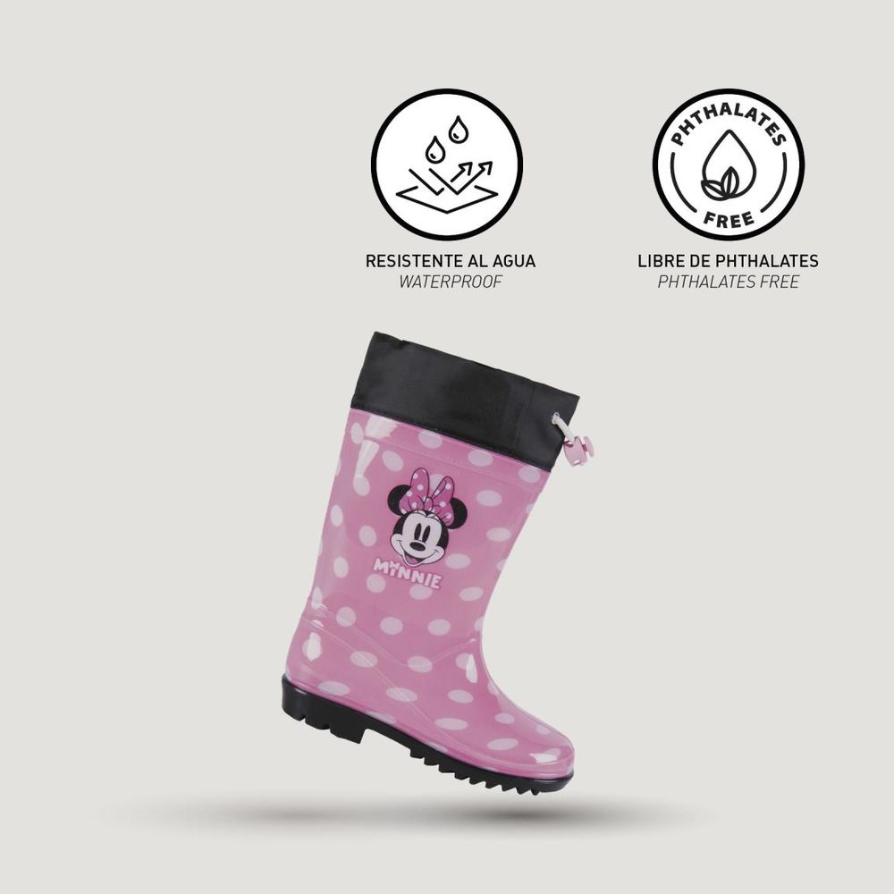 Minnie Maus Kinder Gummistiefel in Pink – Zauberhafter Regenschutz
