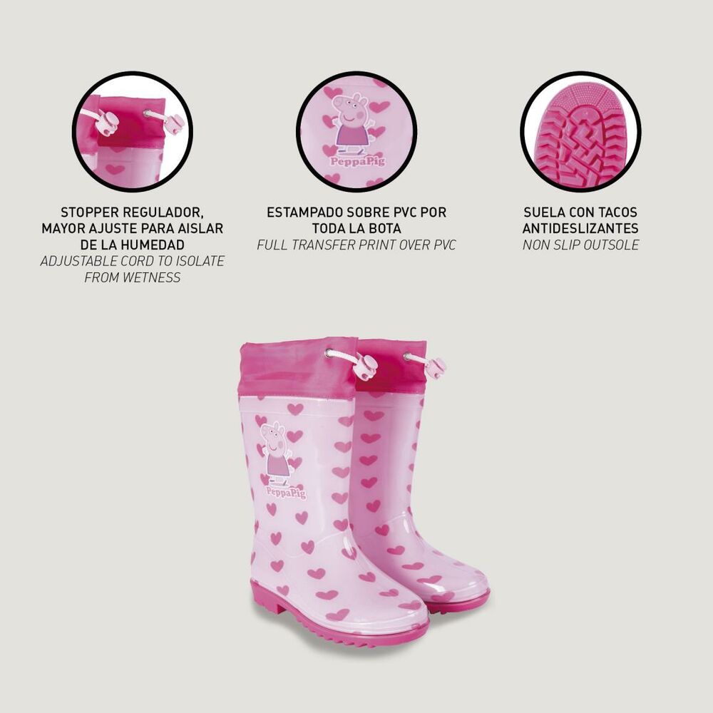Kinder Gummistiefel Peppa Pig in Pink
