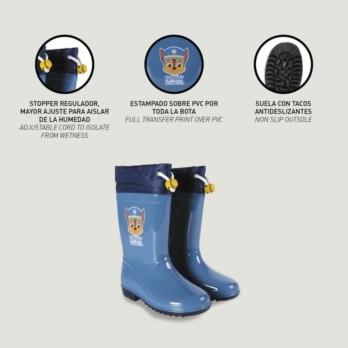 Paw Patrol Kids' Rubber Boots in Blue – Heroic Adventures on Rainy Days
