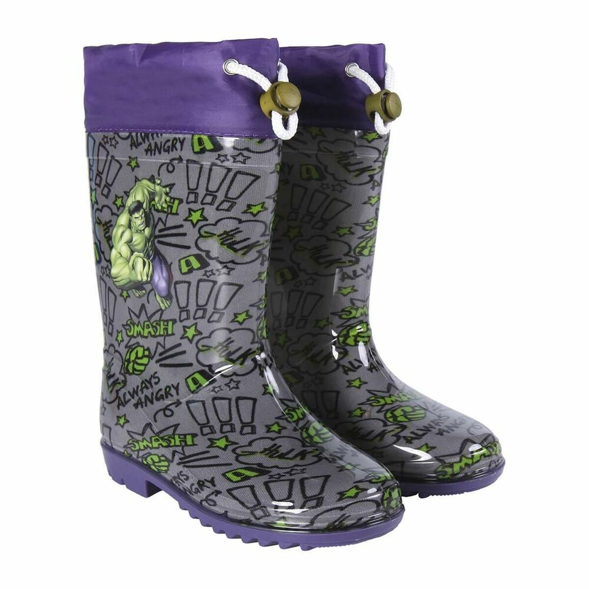 Marvel Avengers Kids' Wellington Boots in Grey – Heroic Rain Protection