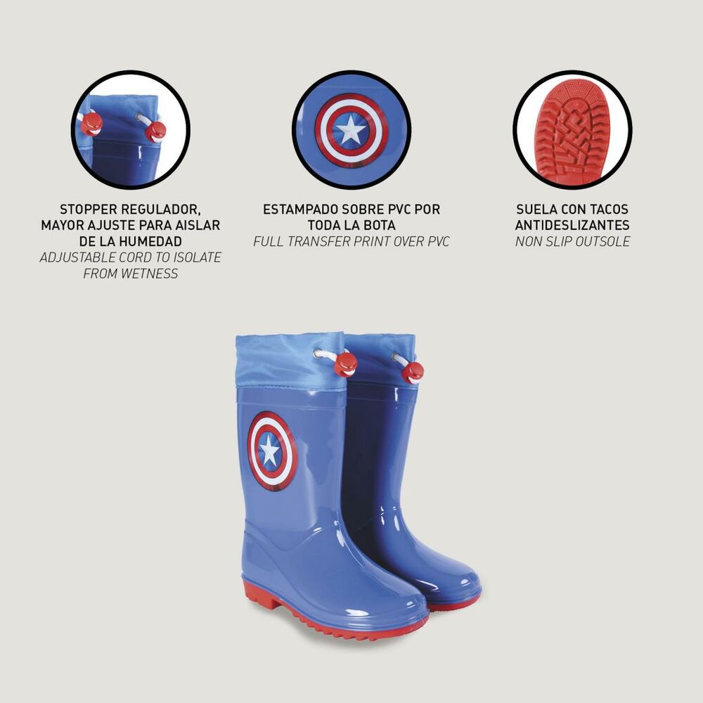 Marvel Avengers Kinder Gummistiefel in Blau – Superhelden-Power für Regentage